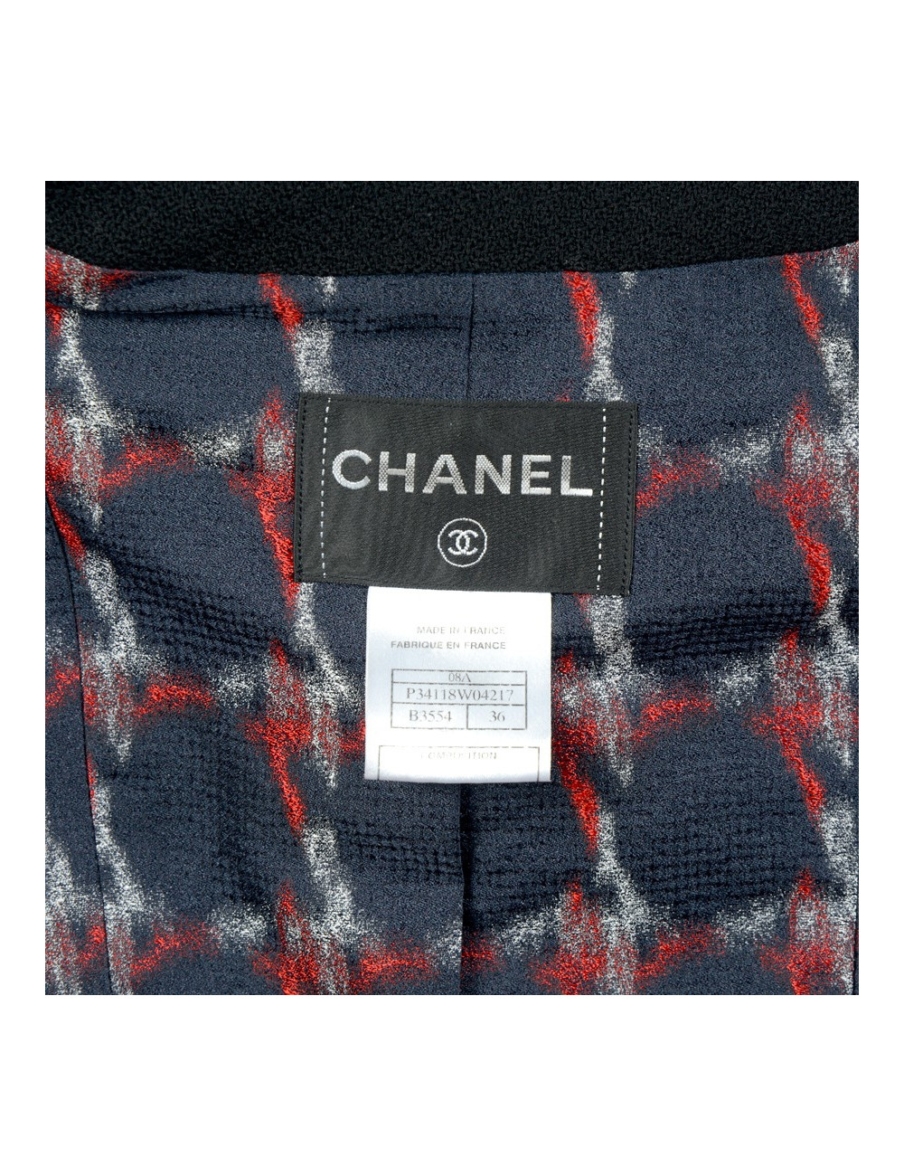 Veste CHANEL T36 laine noire