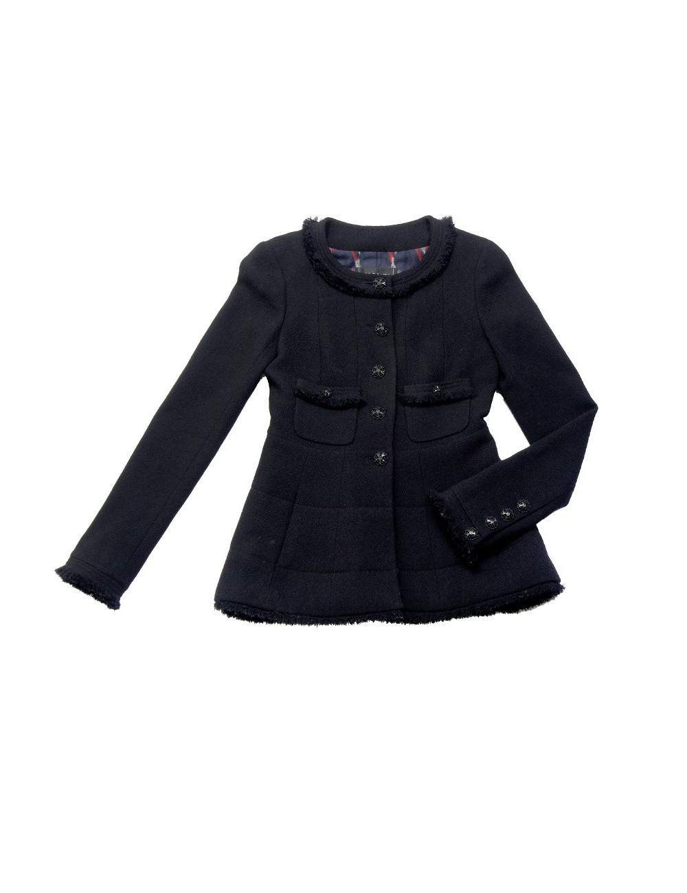 Veste CHANEL T36 laine noire