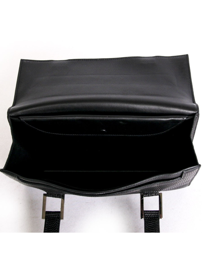 Bag HERMÈS vintage black lizard