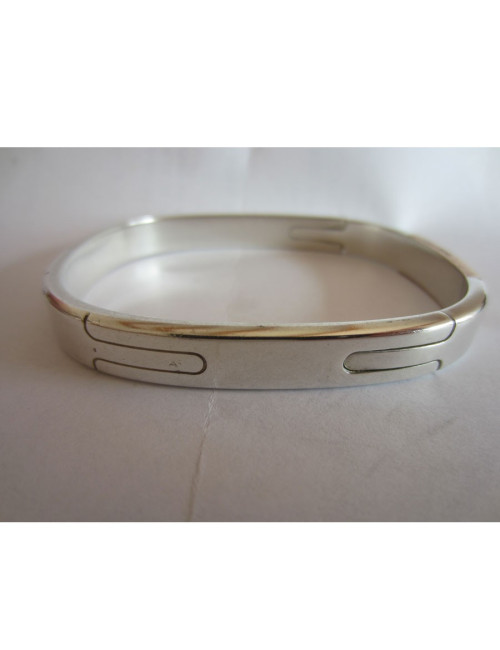 Oval bracelet "PUZZLE" Silver HERMES