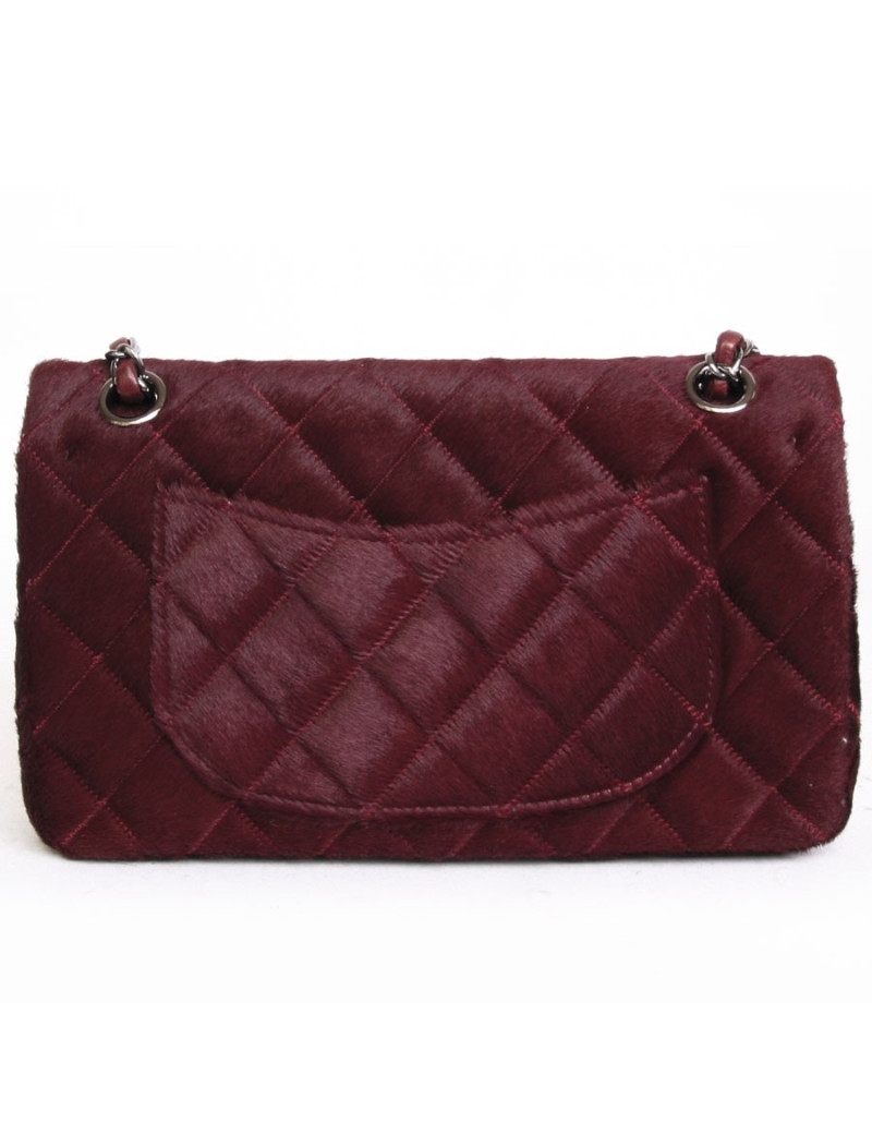 Bag CHANEL timeless in bordeaux foal