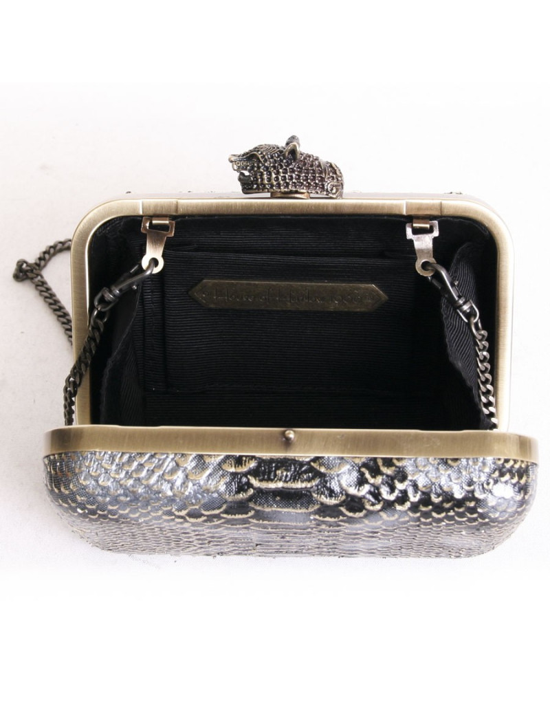 Album HOUSE OF HARLOW 1960 way snake leather black silver and gold