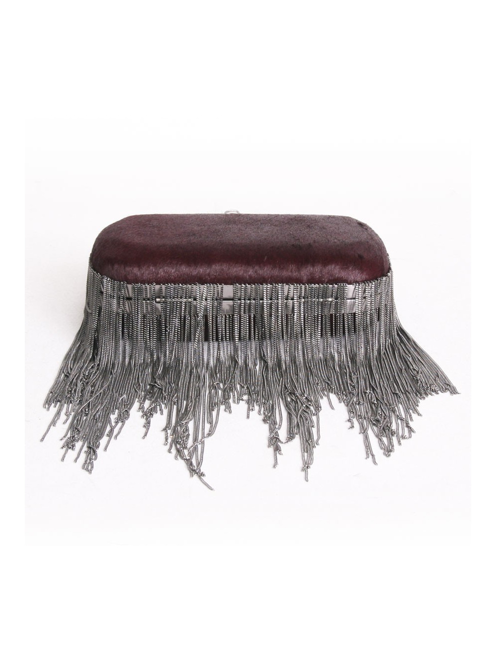 Pochette HOUSE OF HARLOW 1960 en poulain bordeaux 
