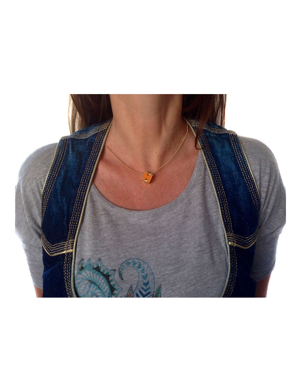 HERMES "H cage" pendant enamel and its relationship