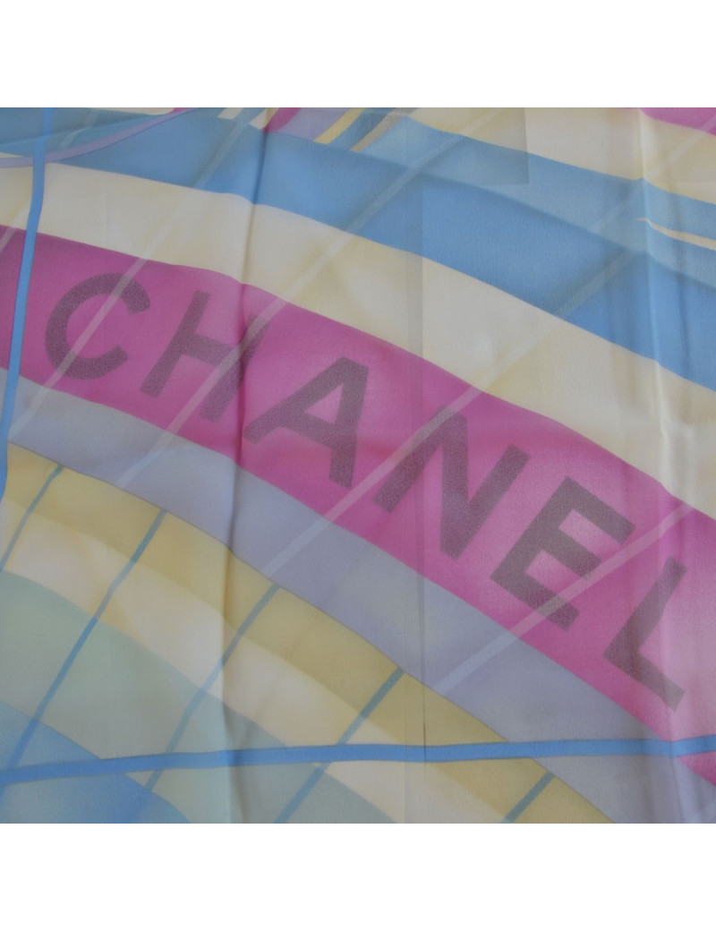 Silk, pastel CHANEL scarf