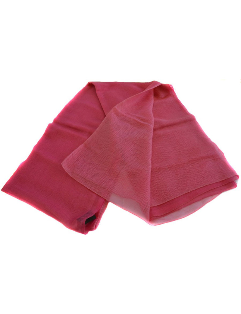 Scarf HERMES feather two-tone dark pink and light pink in cashmere and silk