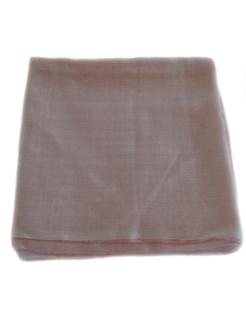 Etole HERMES rose pâle en cachemire et soie