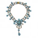 Sky blue MARGUERITE DE VALOIS necklace