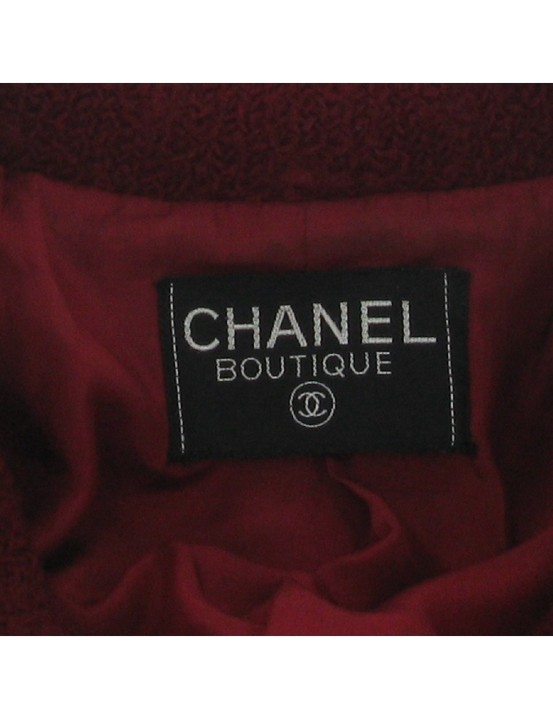 Red CHANEL tweed jacket