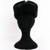 Unsigned Chapka In suede and black mink fur