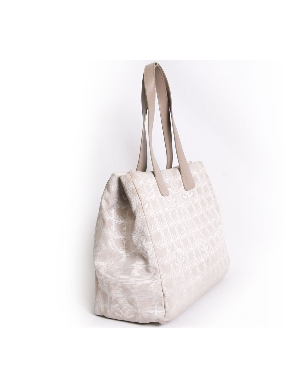 Sac cabas CHANEL beige monogram "ligne voyage"