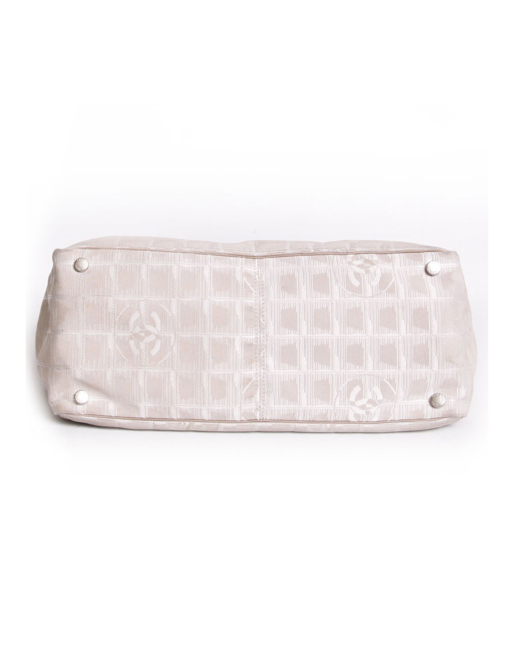 Sac cabas CHANEL beige monogram "ligne voyage"