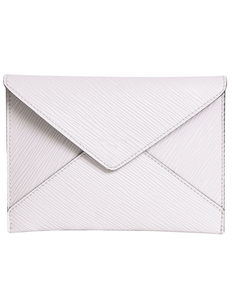 Pochette LOUIS VUITTON en cuir épi blanc