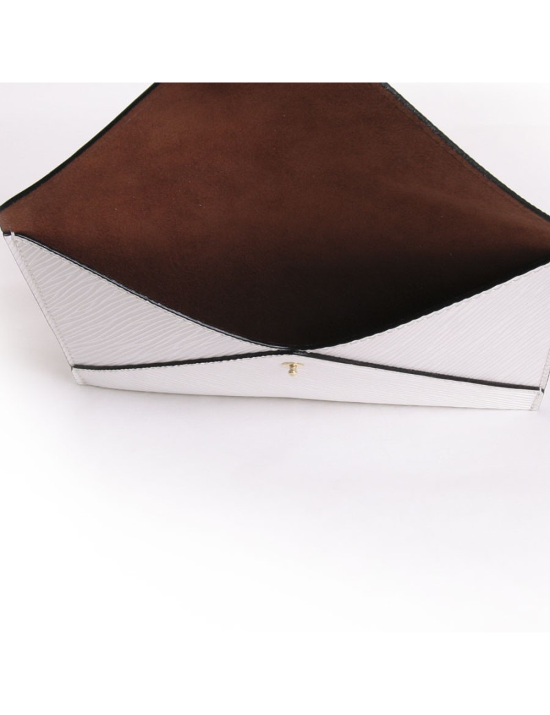 LOUIS VUITTON wallet white epi leather