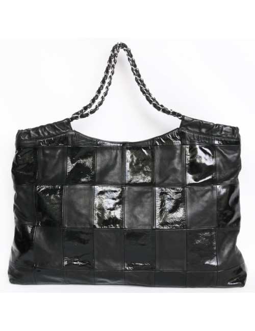 Big bag CHANEL Black patent leather