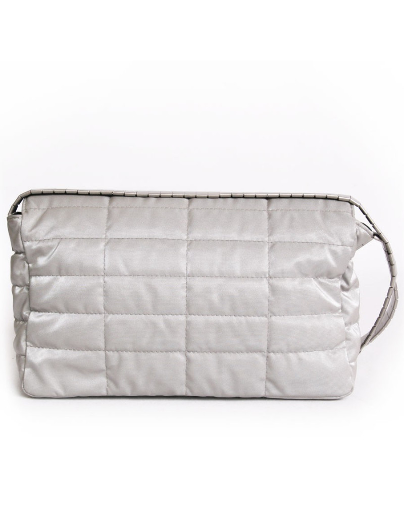 Sac tissu gris brillant CHANEL