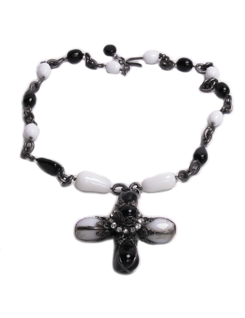 Sautoir croix  rock MARGUERITE DE VALOIS Couture 