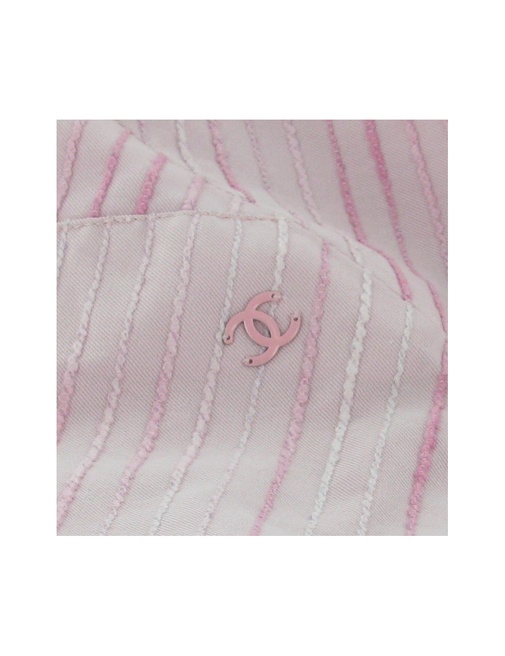 Jupe CHANEL t 36 plissée rayée rose