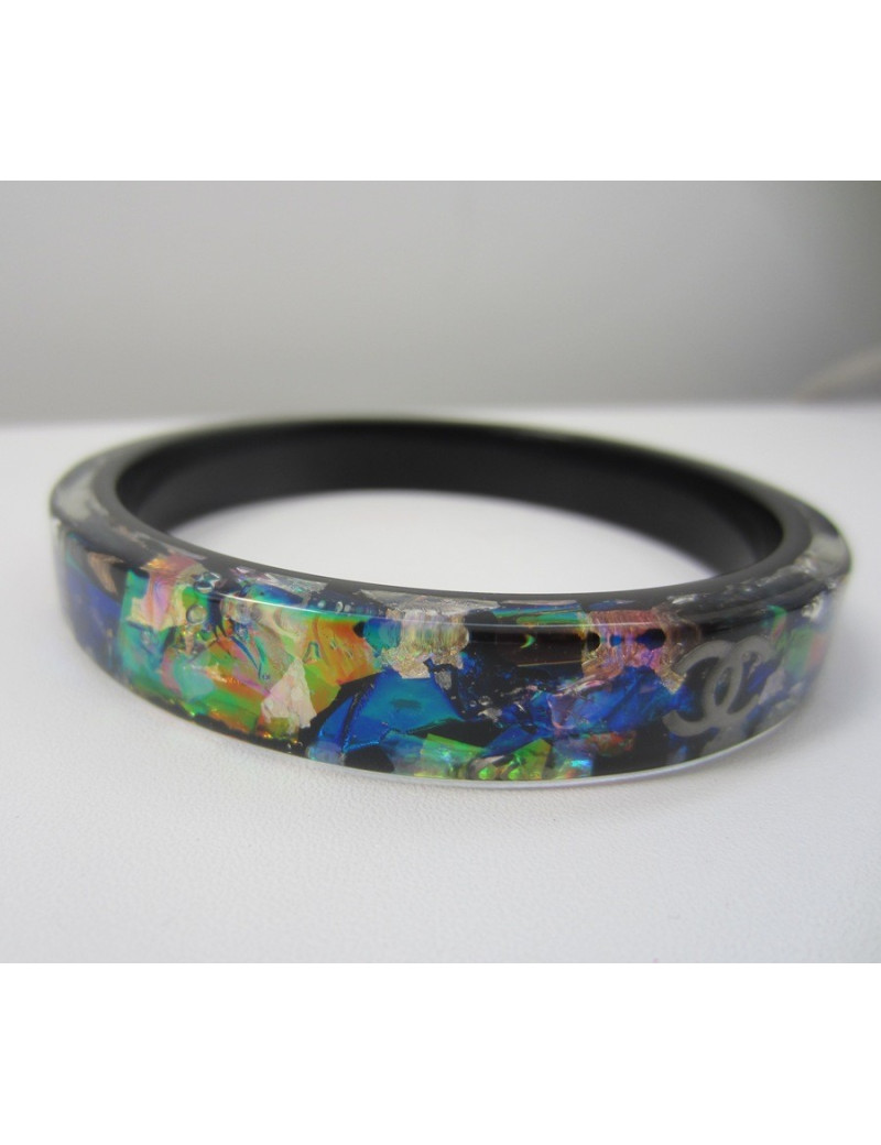 "Overlays" black CHANEL bracelet