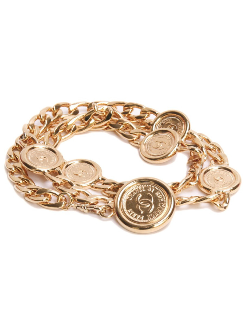 Ceinture CHANEL en chaîne dorée