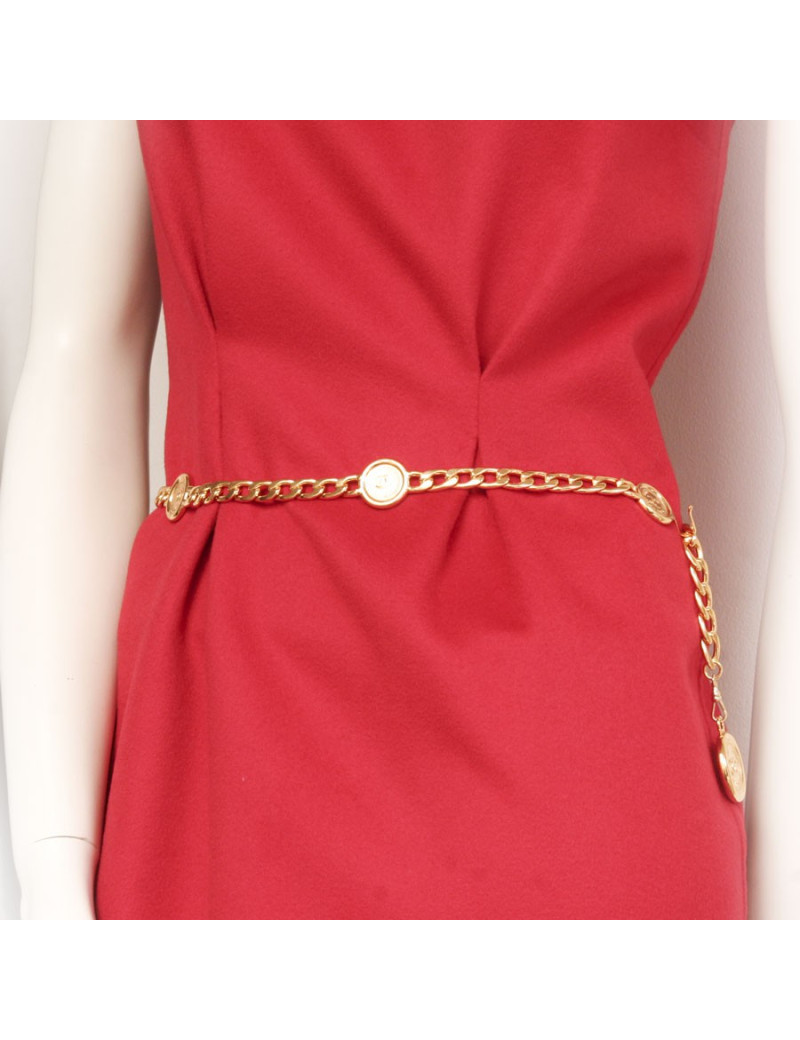 Ceinture CHANEL  T 80 en chaîne dorée