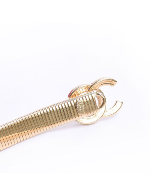 Ceinture serpent CHANEL  T 70 chaîne dorée