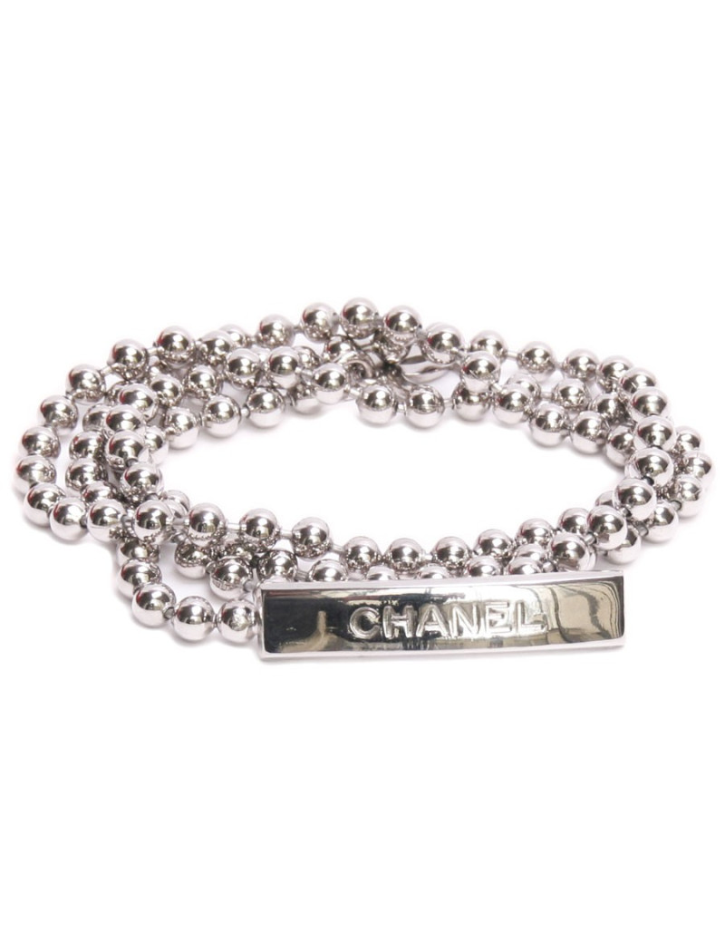 Ceinture CHANEL T 80 chaîne palladiée