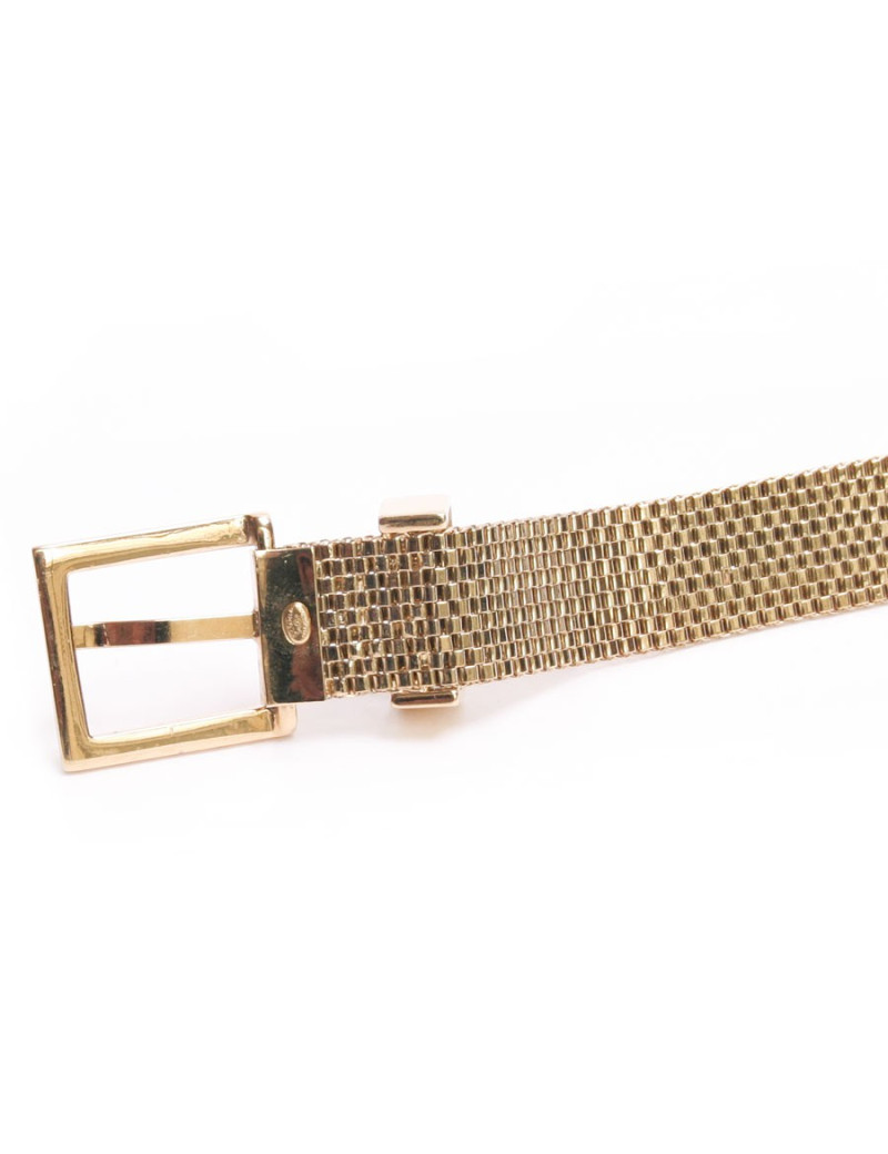 Ceinture CHANEL T 70   tressée dorée