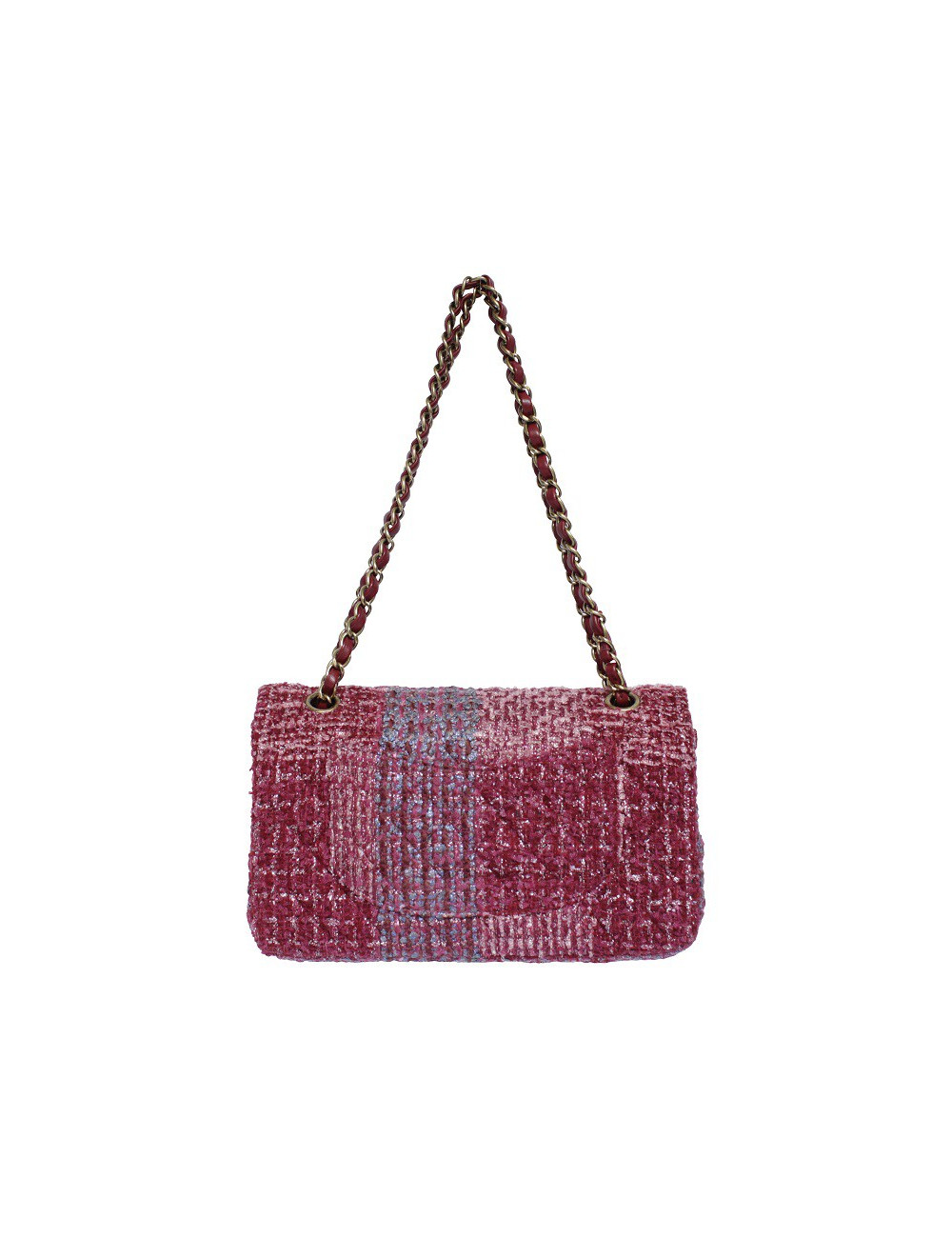 Sac CHANEL TImeless tweed multicolore et fils d'or