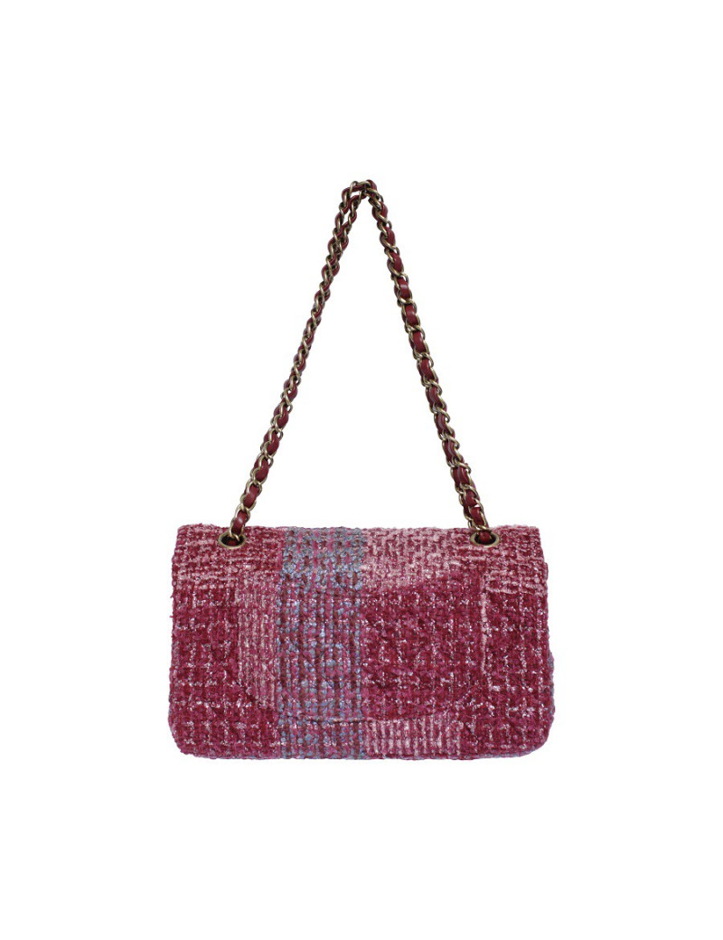 Sac CHANEL TImeless tweed multicolore et fils d'or