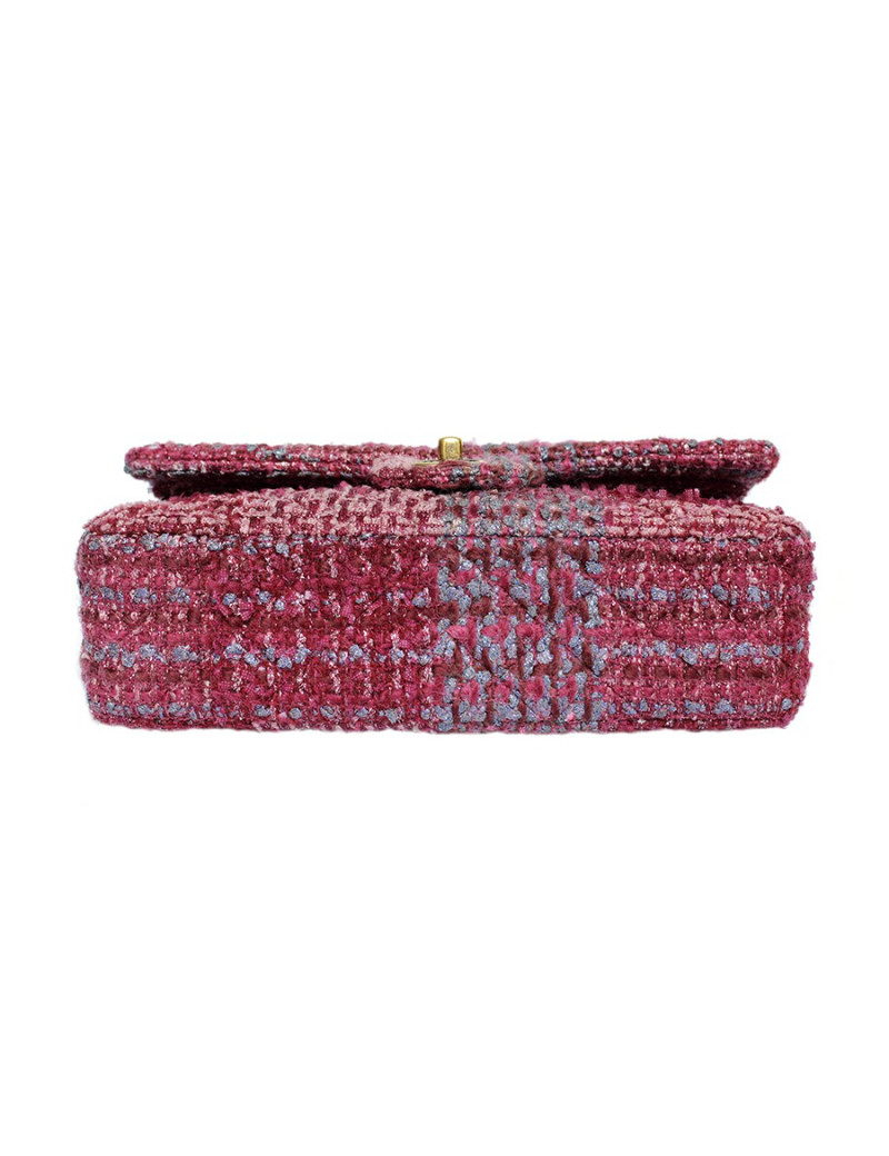 Sac CHANEL TImeless tweed multicolore et fils d'or