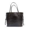 LOUIS VUITTON 'Neverfull' bag in soft tobacco alligator leather
