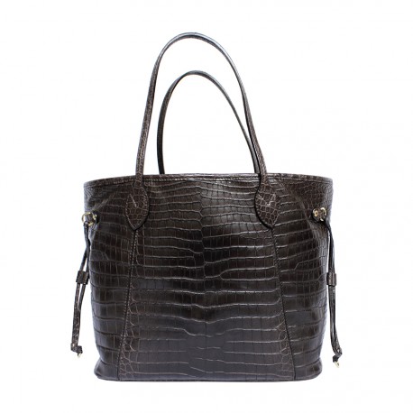 Louis Vuitton Brown Crocodile Leather Exotic Top Handle Shoulder Bucket Bag  For Sale at 1stDibs  lv crocodile bag crocodile skin louis vuitton alligator  louis vuitton bag
