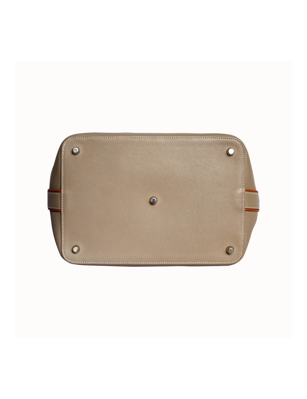 Sac "Toolbox" HERMES crème et orange 