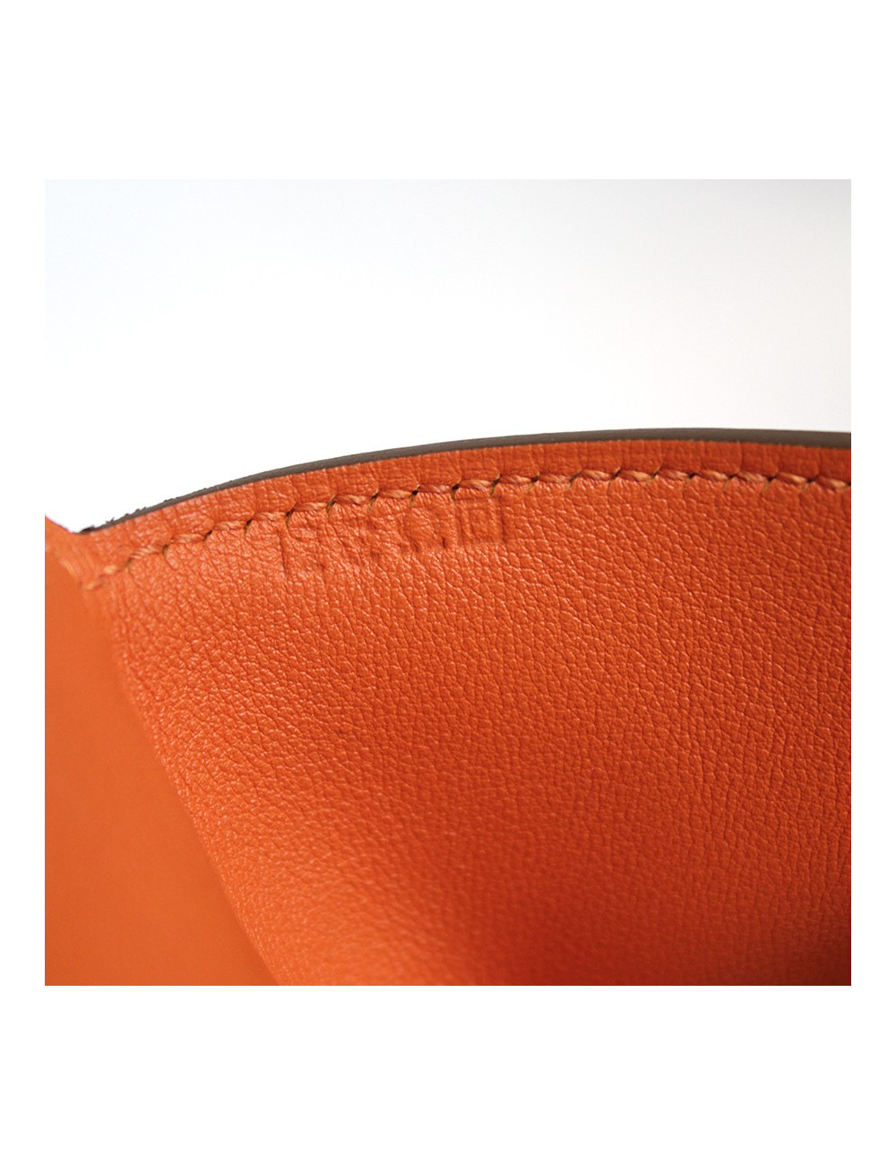 Sac "Toolbox" HERMES crème et orange 