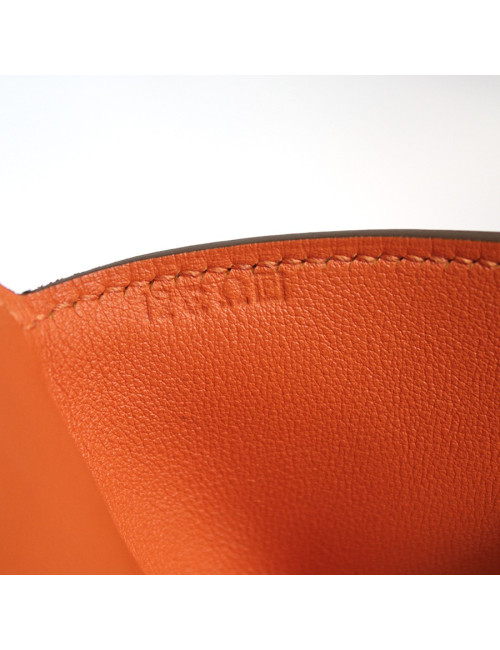 Sac "Toolbox" HERMES crème et orange 