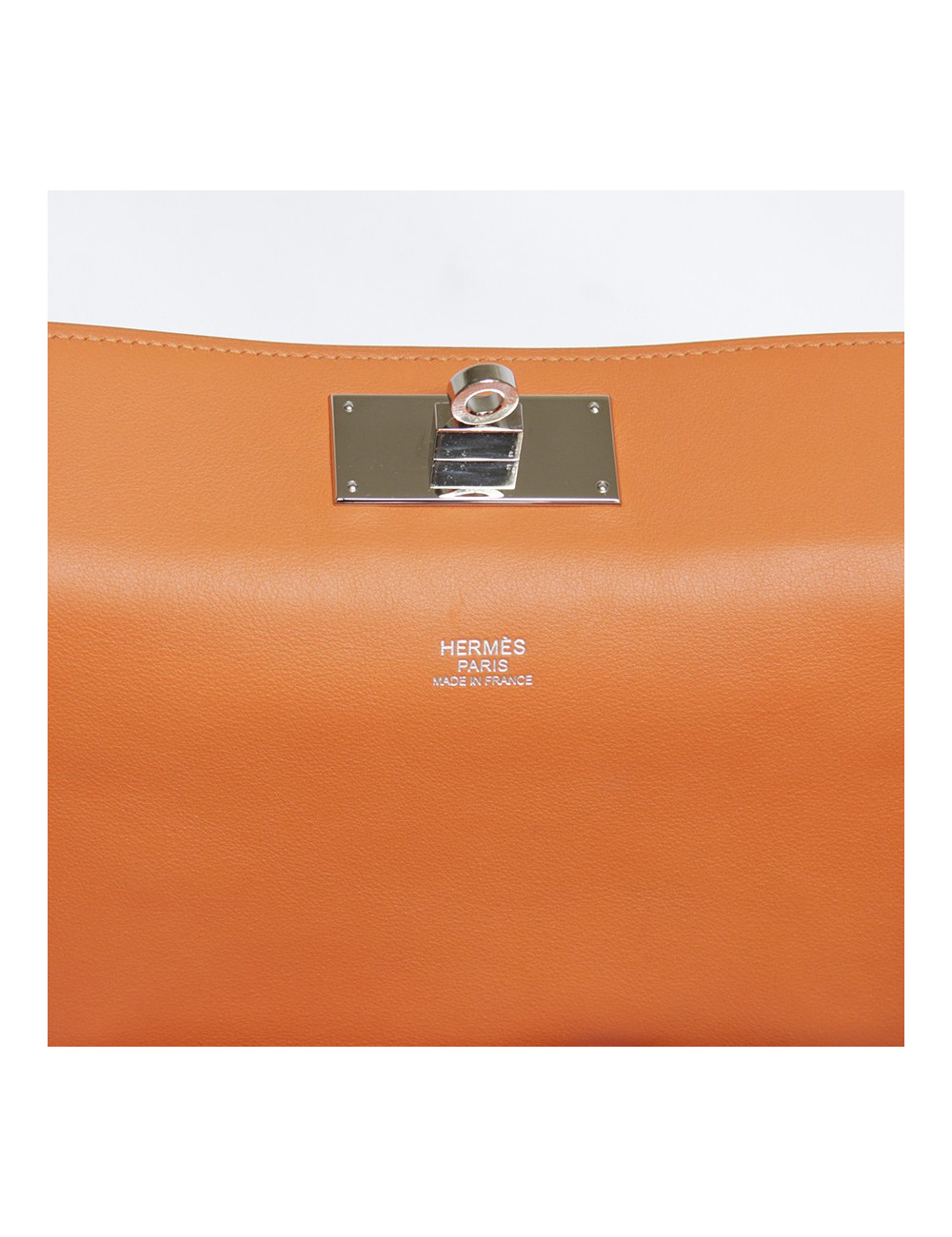 Sac "Toolbox" HERMES crème et orange 