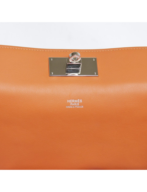 Sac "Toolbox" HERMES crème et orange 