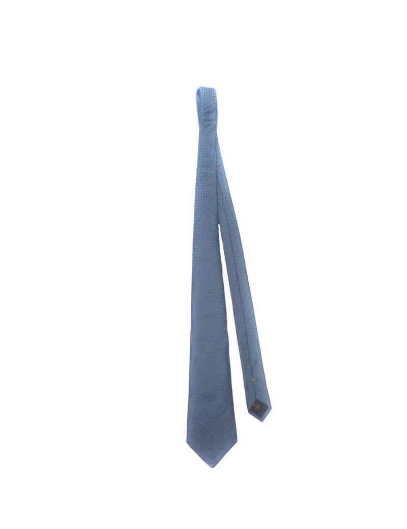 LOUIS VUITTON blue silk tie