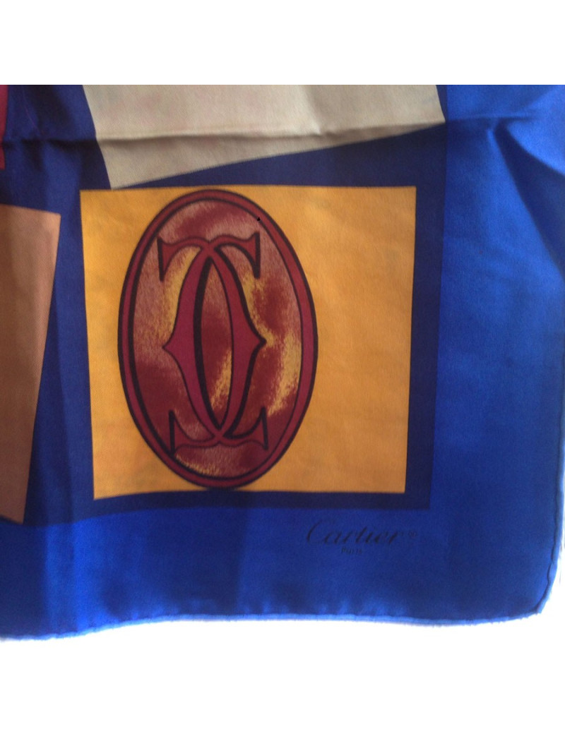 CARTIER vintage silk scarf