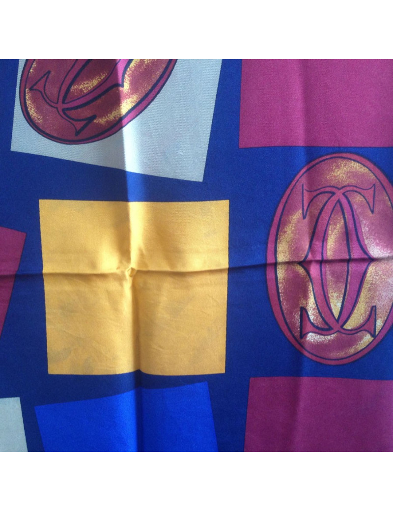 CARTIER vintage silk scarf