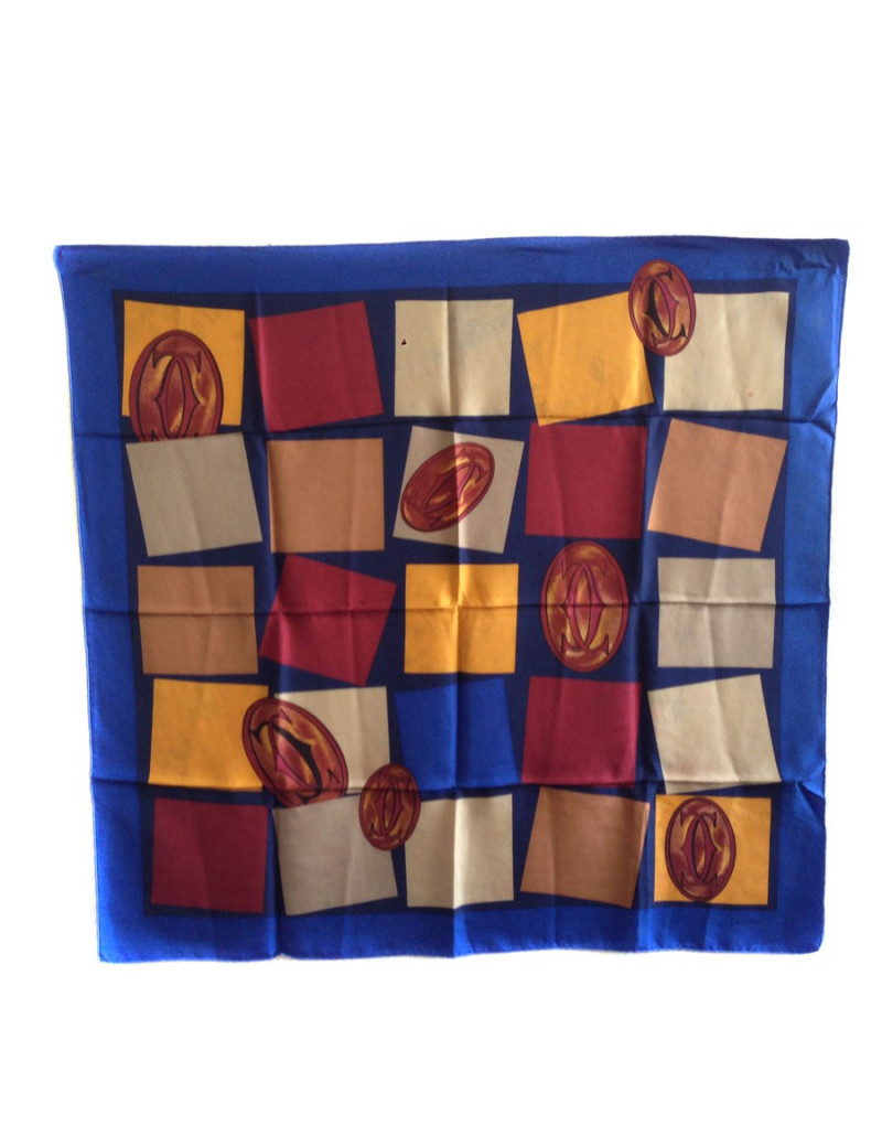 CARTIER vintage silk scarf