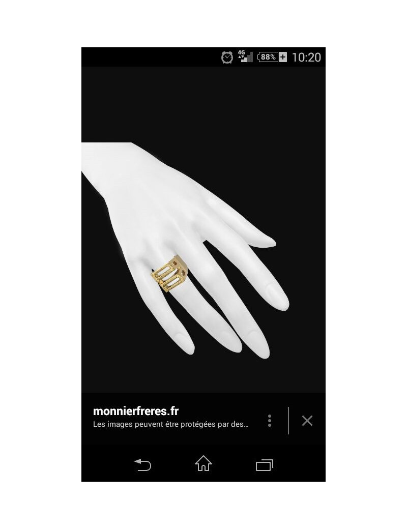 bague CHLOE taille M laiton doré