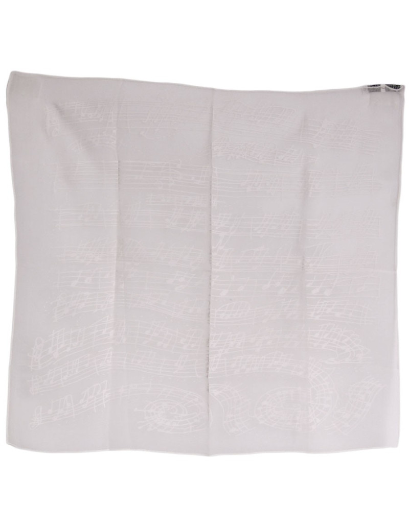 Foulard "Gavroche" HERMES en soie beige