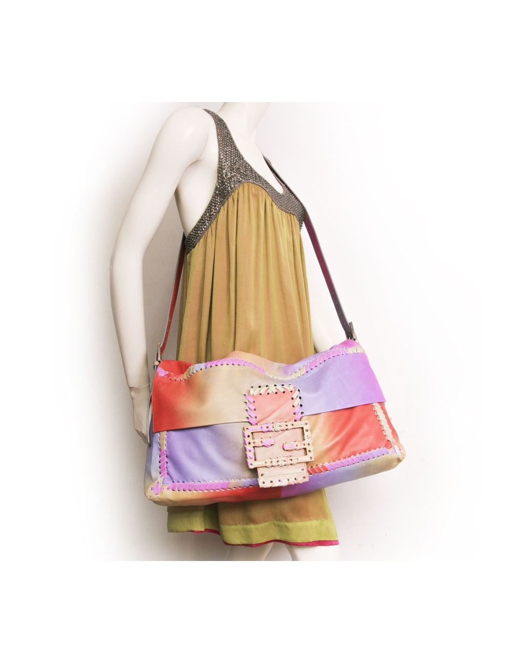 Grand sac FENDI  cuir multicolore 