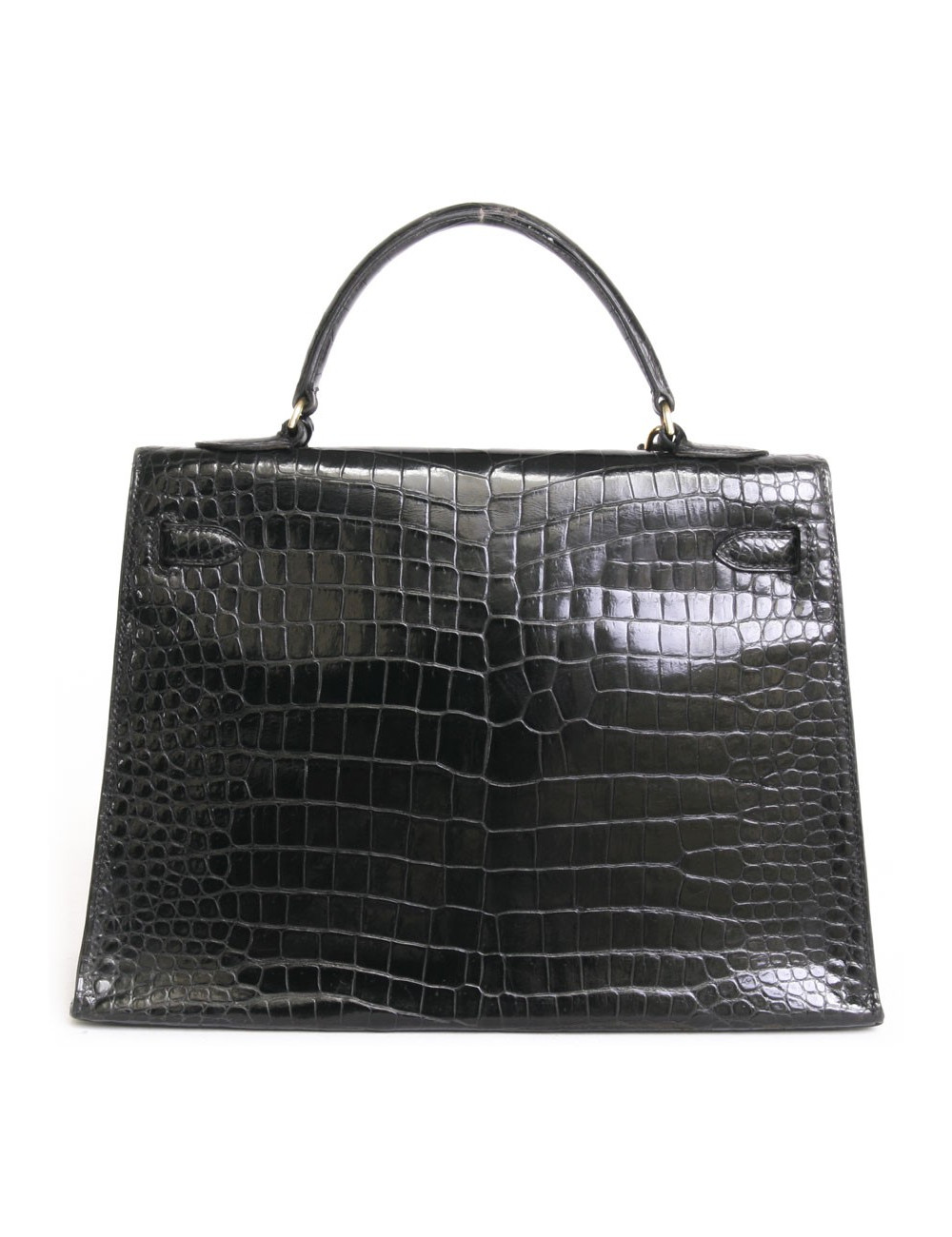 Sac Kelly 32 HERMES en peau exotique porosus vintage