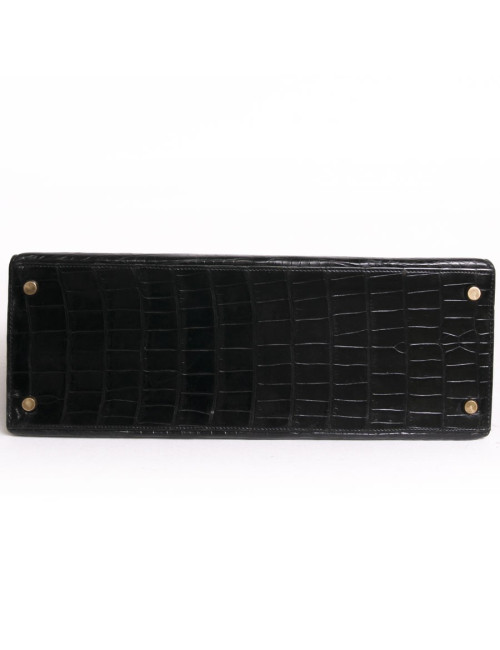 Sac Kelly 32 HERMES en peau exotique porosus vintage