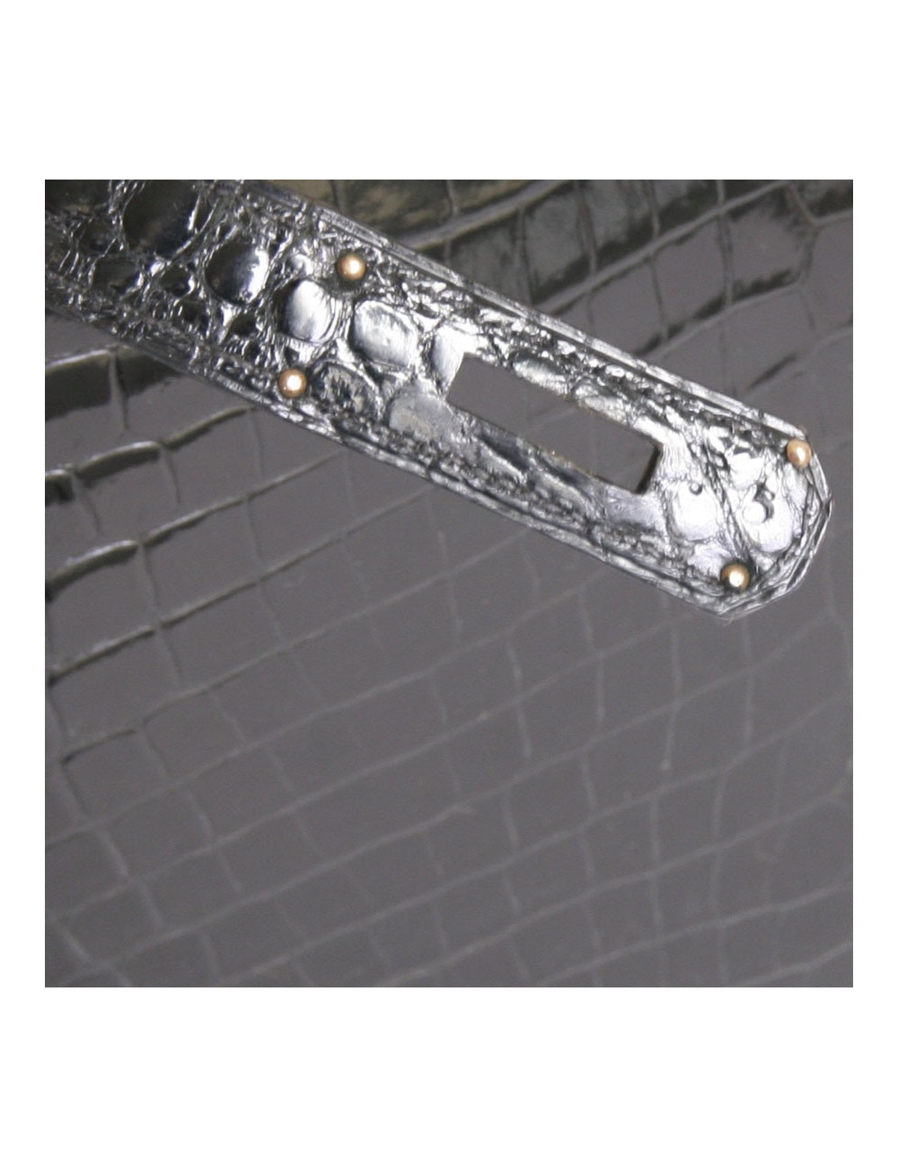 Sac Kelly 32 HERMES en peau exotique porosus vintage