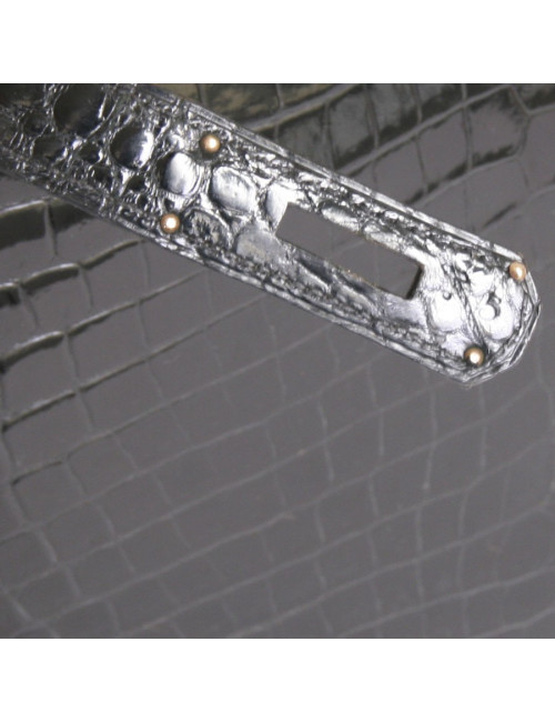 Sac Kelly 32 HERMES en peau exotique porosus vintage