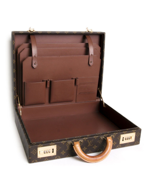 Attaché case LOUIS VUITTON toile monogram vintage